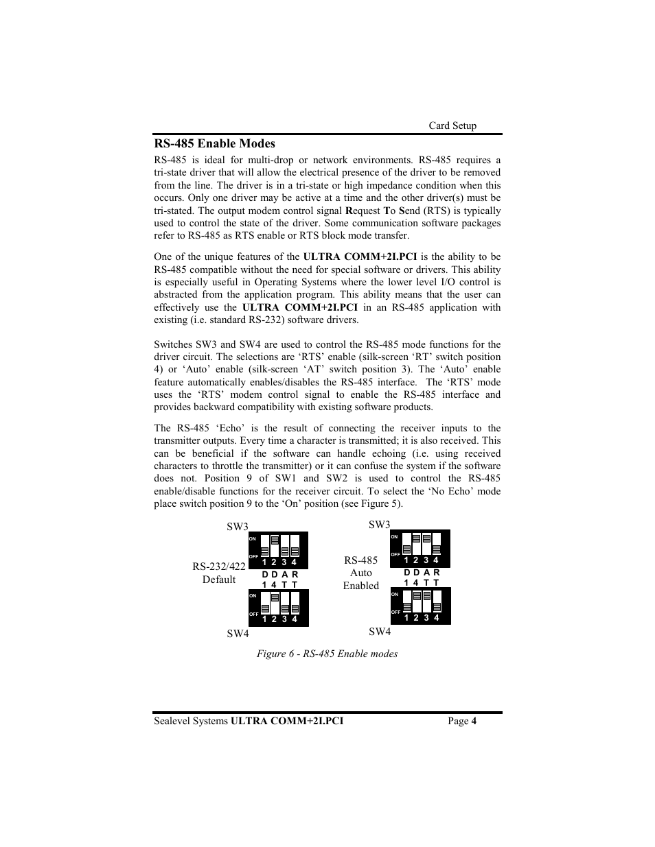 Rs-485 enable modes | Impulse 7203 User Manual | Page 7 / 21