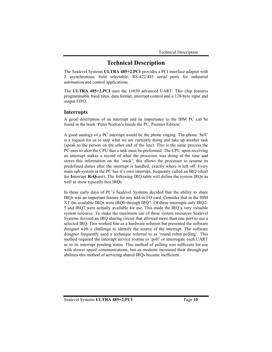 Technical description | Impulse 7204 User Manual | Page 13 / 24