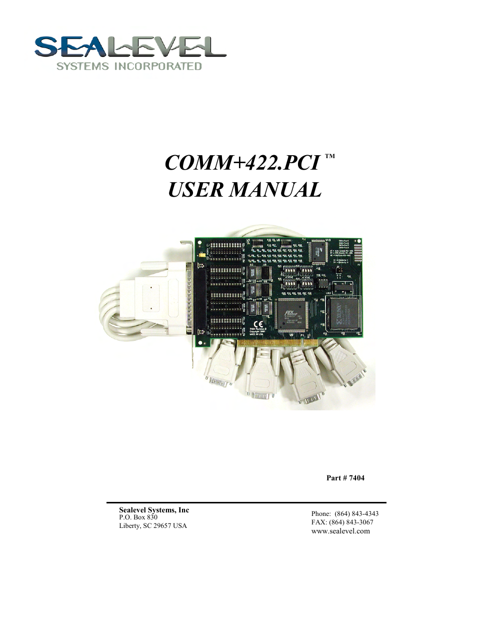 Impulse 7404 User Manual | 20 pages
