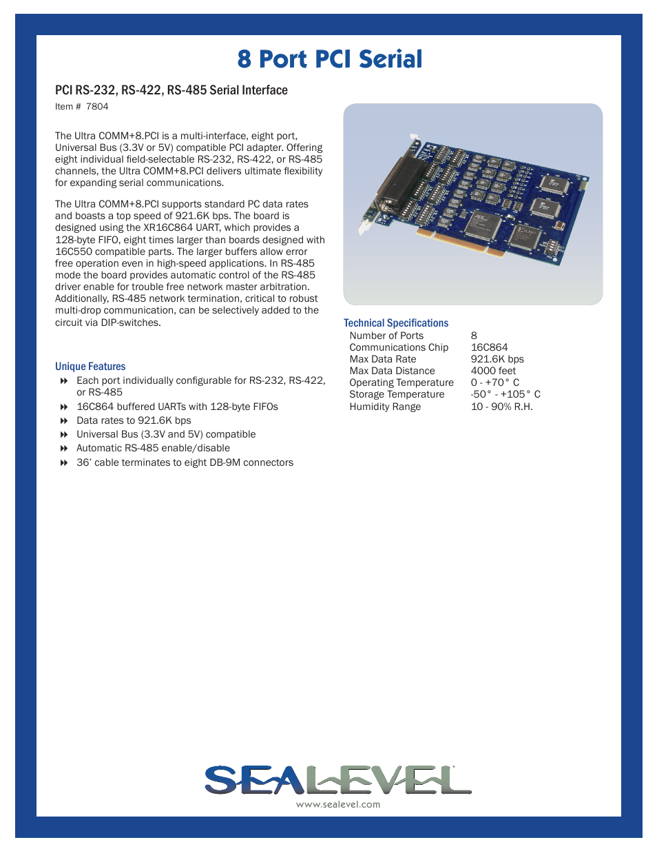 Impulse 7804 User Manual | 1 page