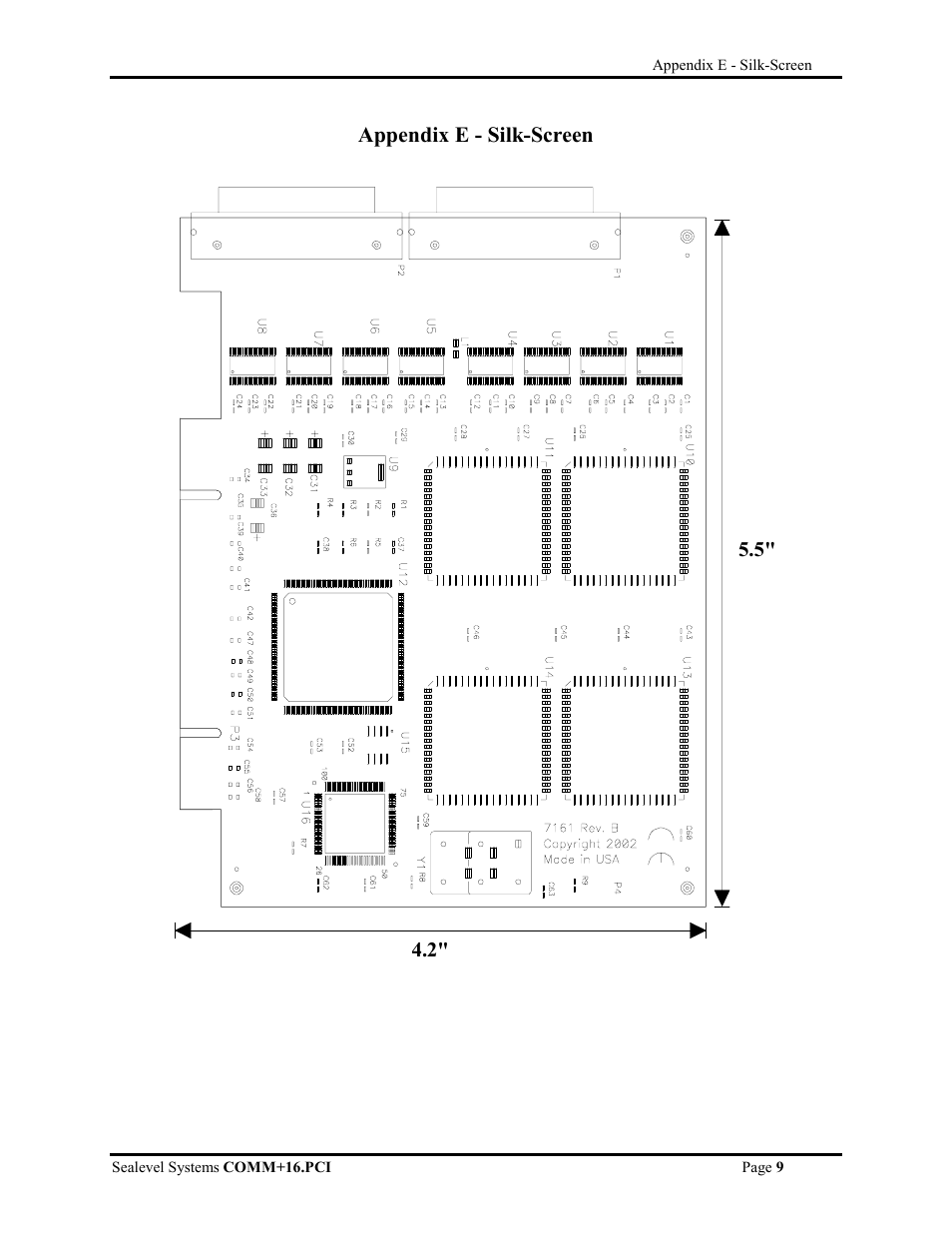 Appendix f - compliance notices, Appendix e - silk-screen | Impulse 7161 User Manual | Page 11 / 13