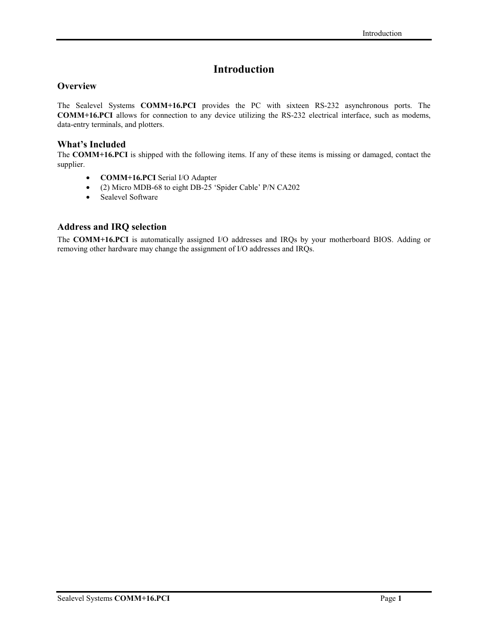 Introduction | Impulse 7161 User Manual | Page 3 / 13