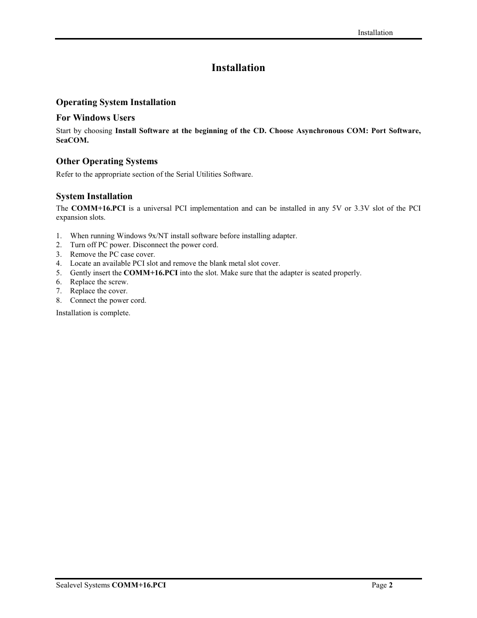 Installation, Technical description | Impulse 7161 User Manual | Page 4 / 13