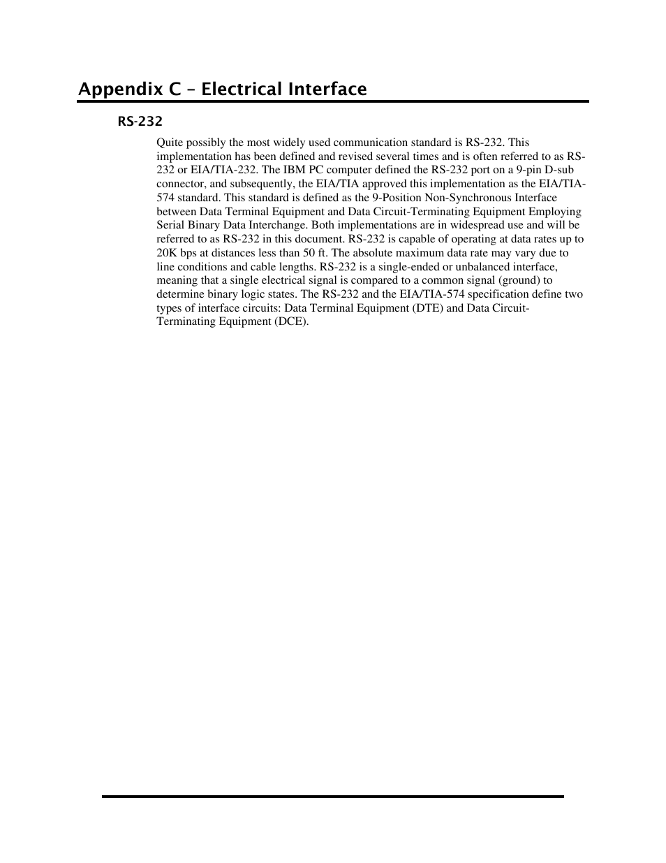 Appendix c – electrical interface | Impulse 2105R User Manual | Page 24 / 27