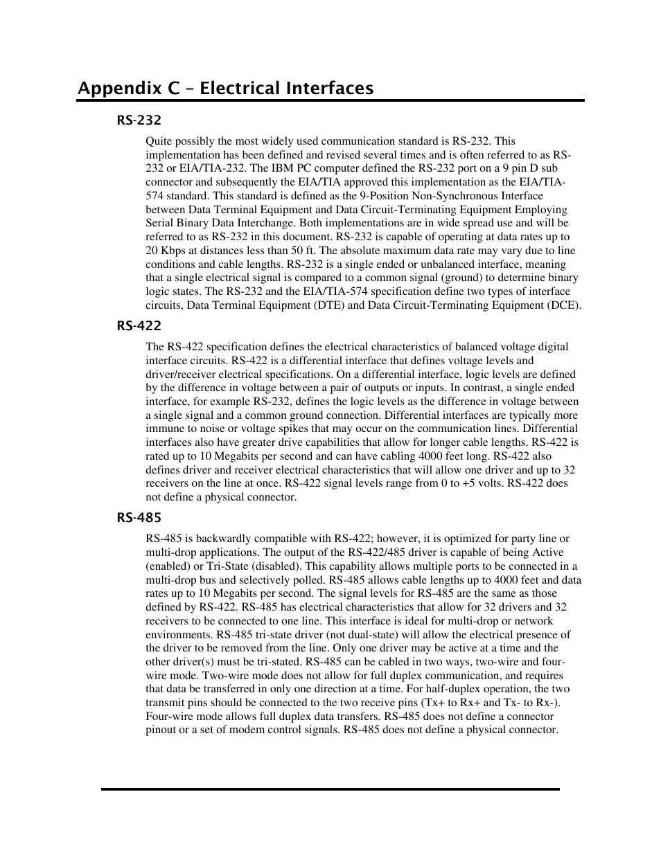 Appendix c – electrical interfaces | Impulse 2123 User Manual | Page 21 / 25