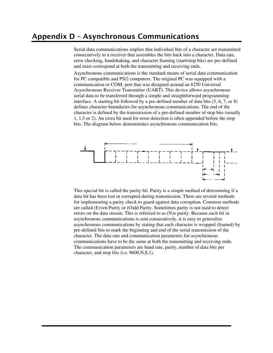 Appendix d – asynchronous communications | Impulse 2123 User Manual | Page 22 / 25