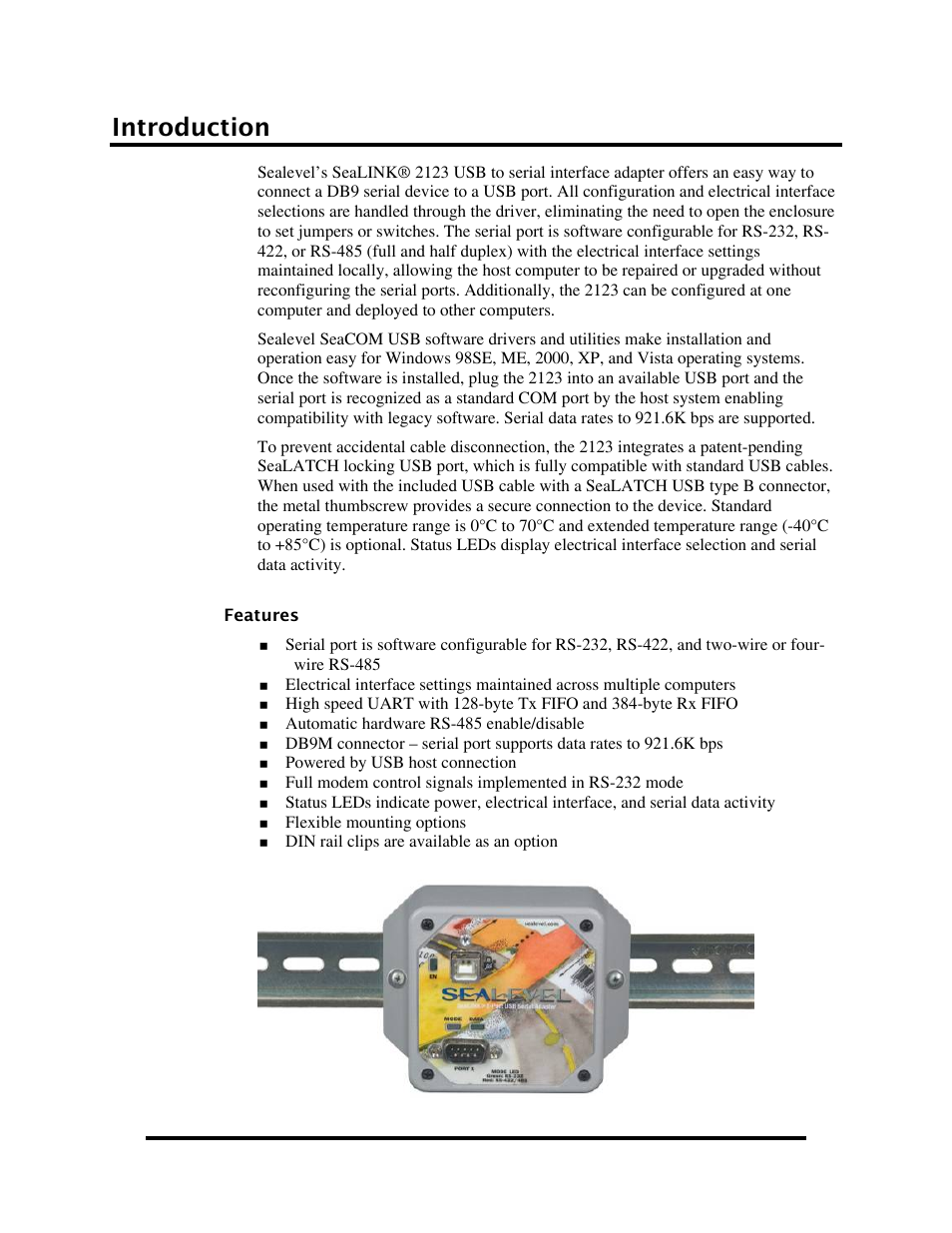 Introduction | Impulse 2123 User Manual | Page 3 / 25