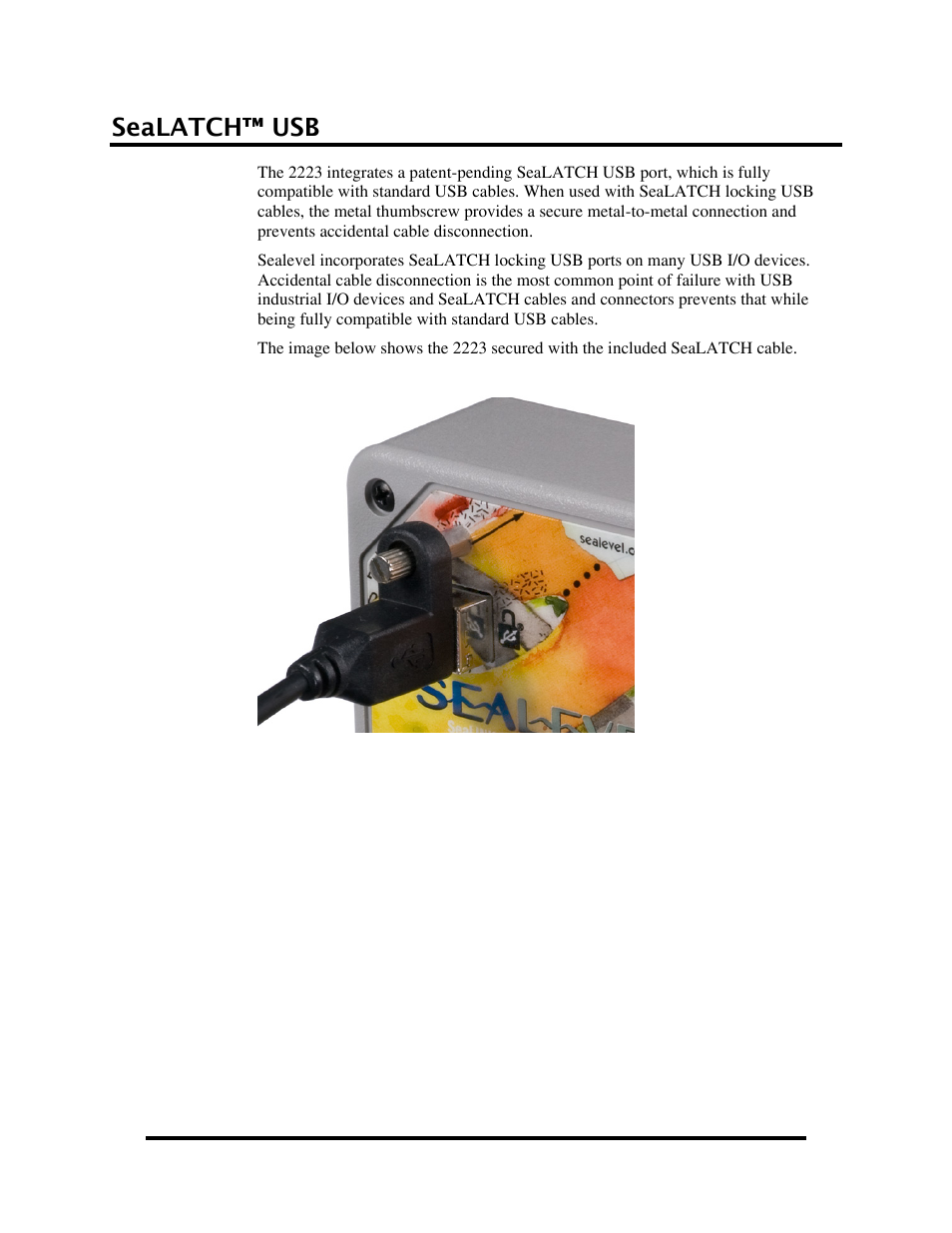 Sealatch™ usb | Impulse 2223-OEM User Manual | Page 13 / 25