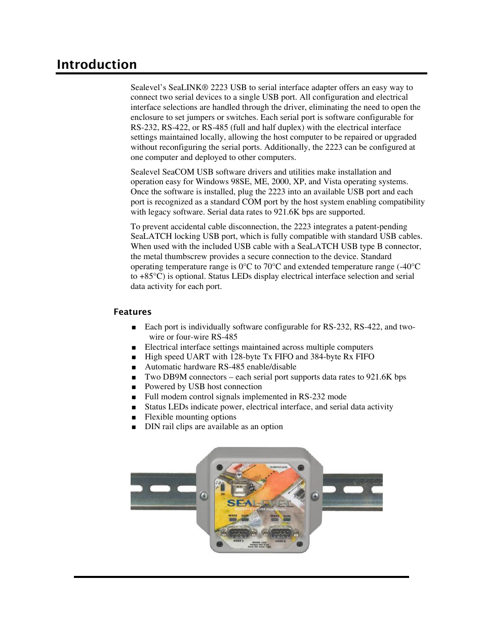 Introduction | Impulse 2223-OEM User Manual | Page 3 / 25