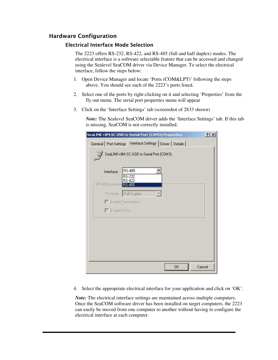 Ardware, Onfiguration | Impulse 2223-OEM User Manual | Page 9 / 25