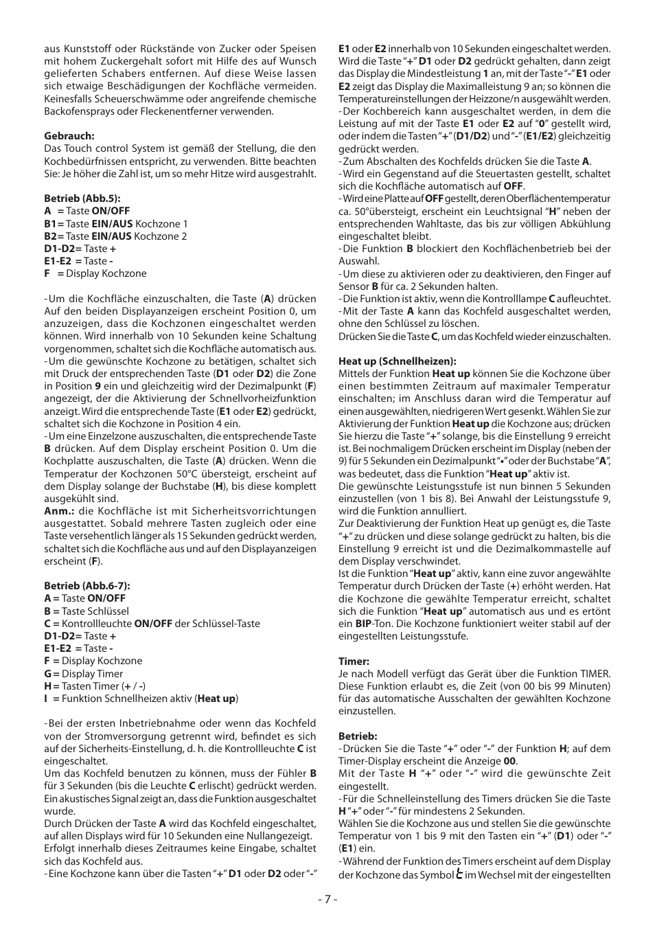 KORTING HK3002B User Manual | Page 7 / 44