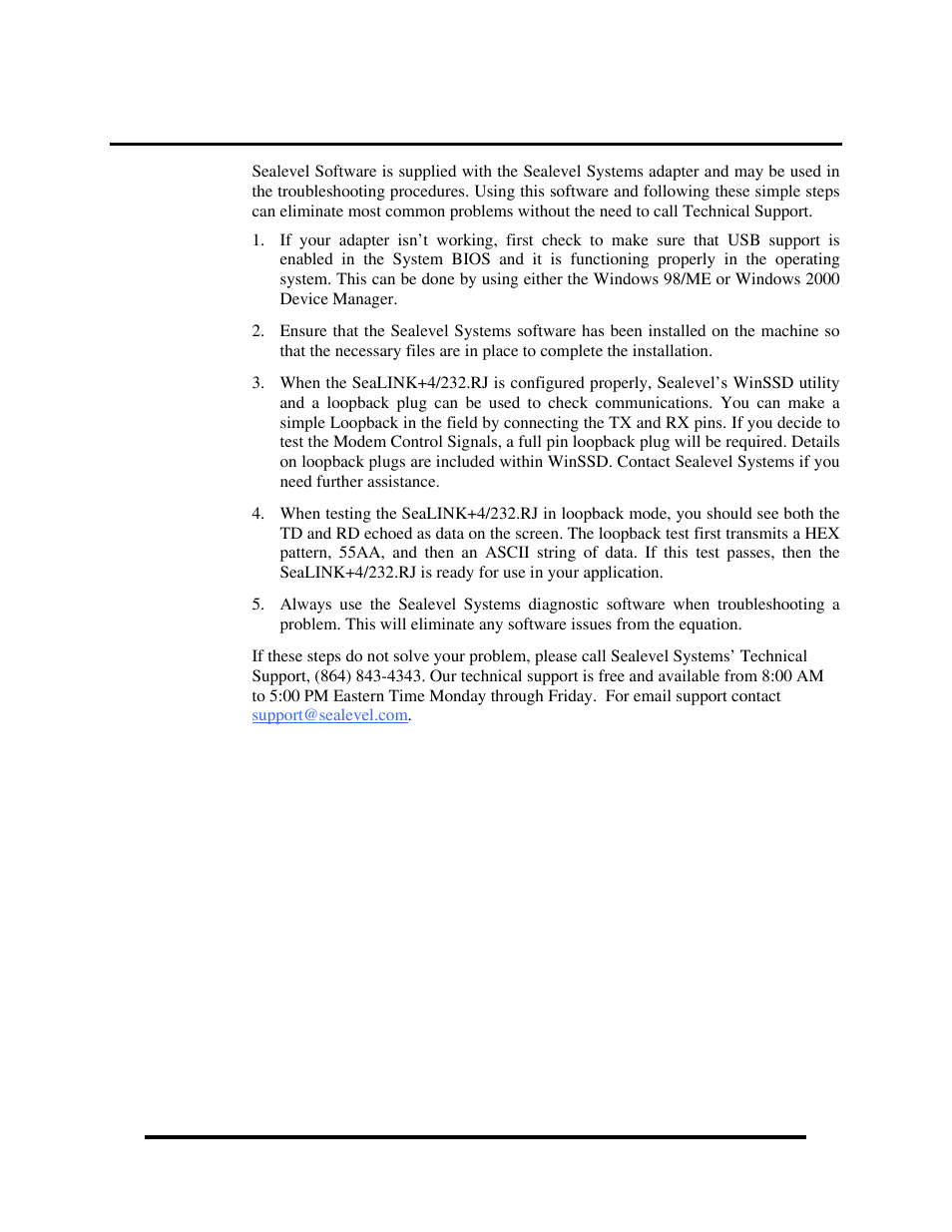 Appendix a - troubleshooting | Impulse 2404 User Manual | Page 11 / 17