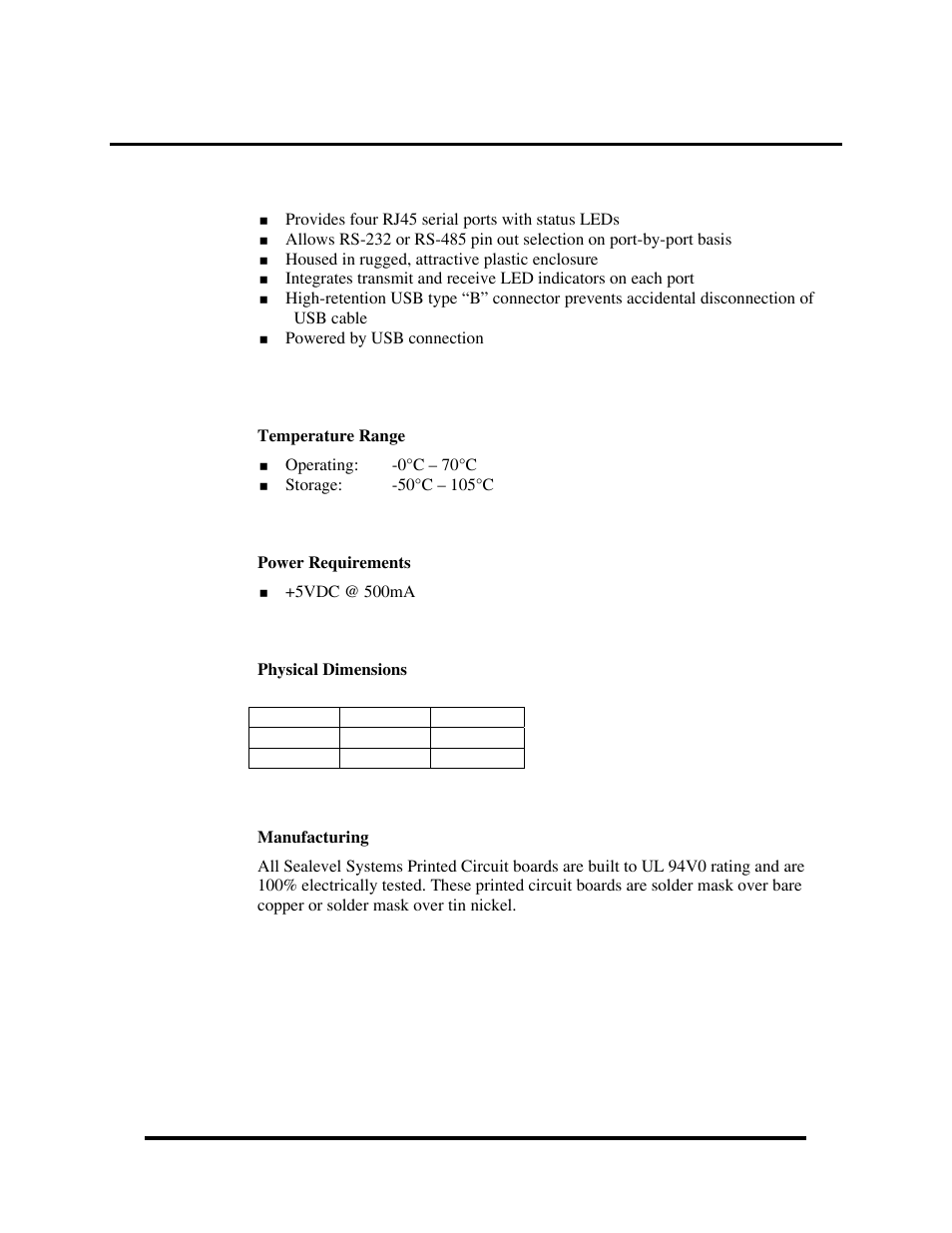 Electrical characteristics | Impulse 2407 User Manual | Page 10 / 17