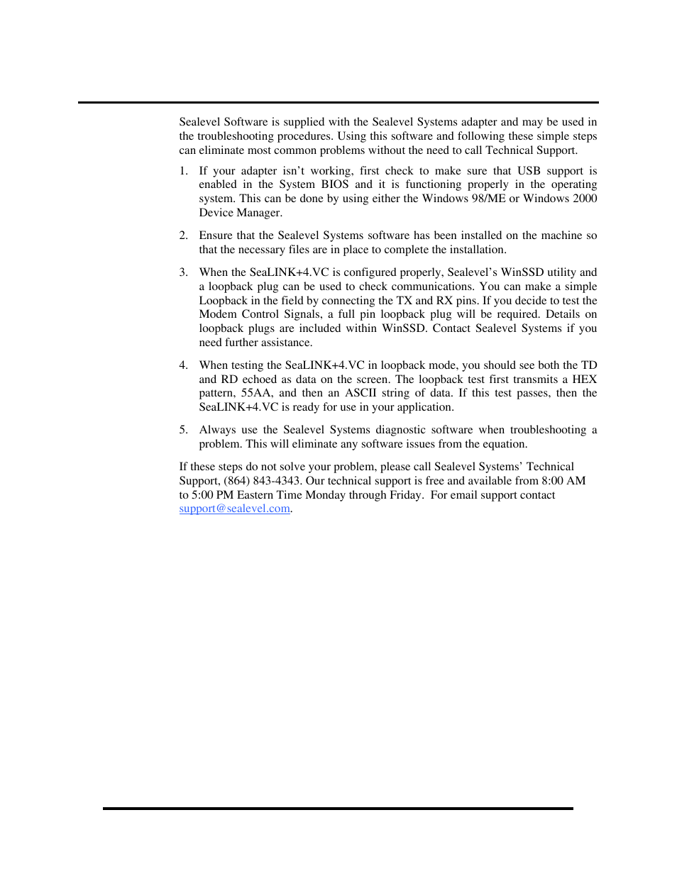 Appendix a - troubleshooting | Impulse 2407 User Manual | Page 11 / 17