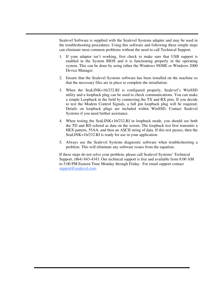 Appendix a - troubleshooting | Impulse 2161 User Manual | Page 10 / 16