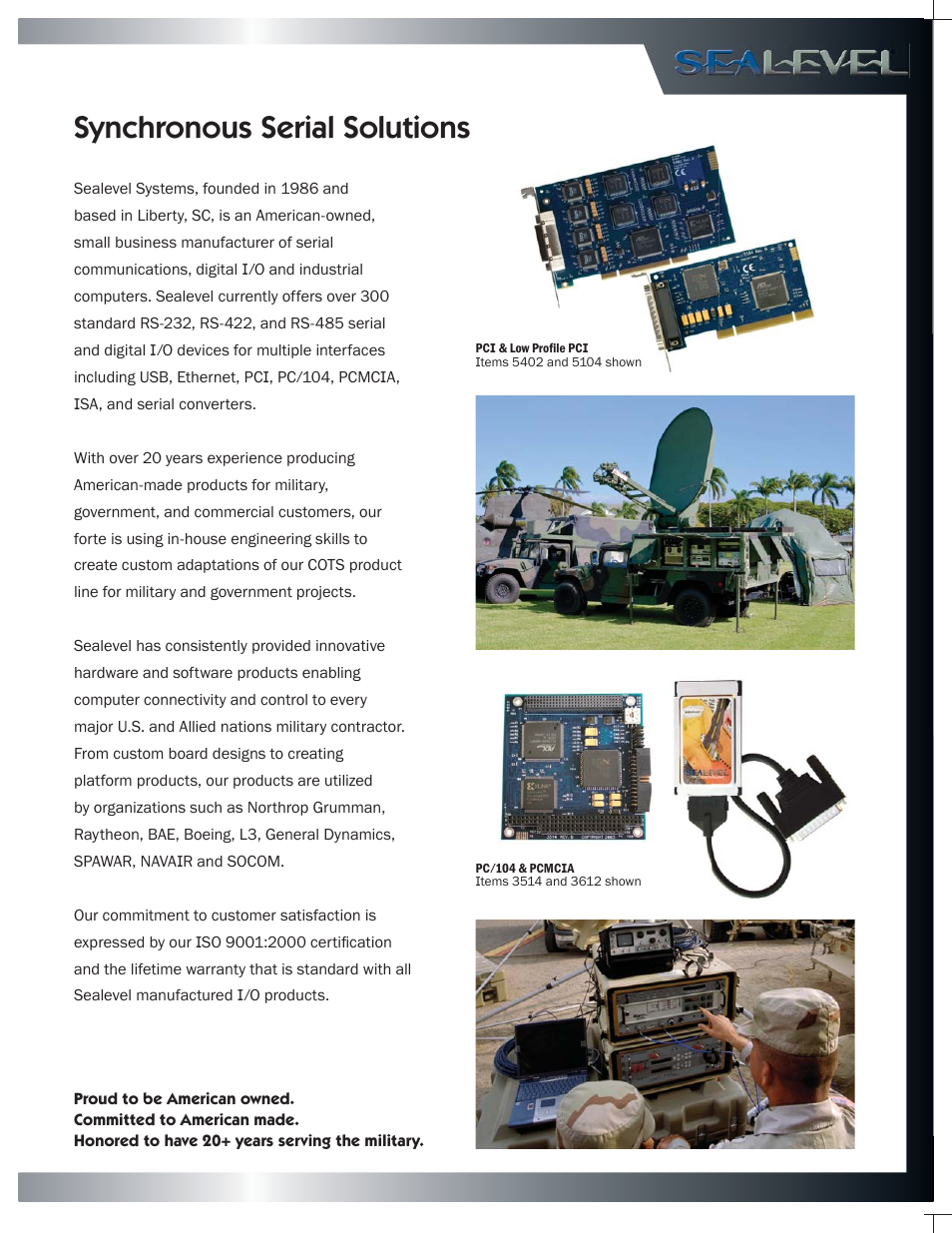 Synchronous serial solutions | Impulse 9064 User Manual | Page 5 / 6