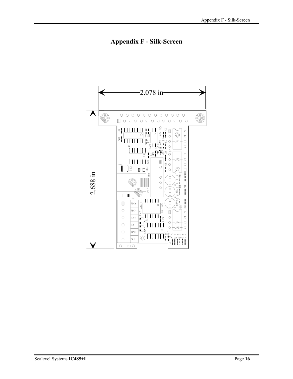 Appendix f - silk-screen | Impulse 1103 User Manual | Page 18 / 20