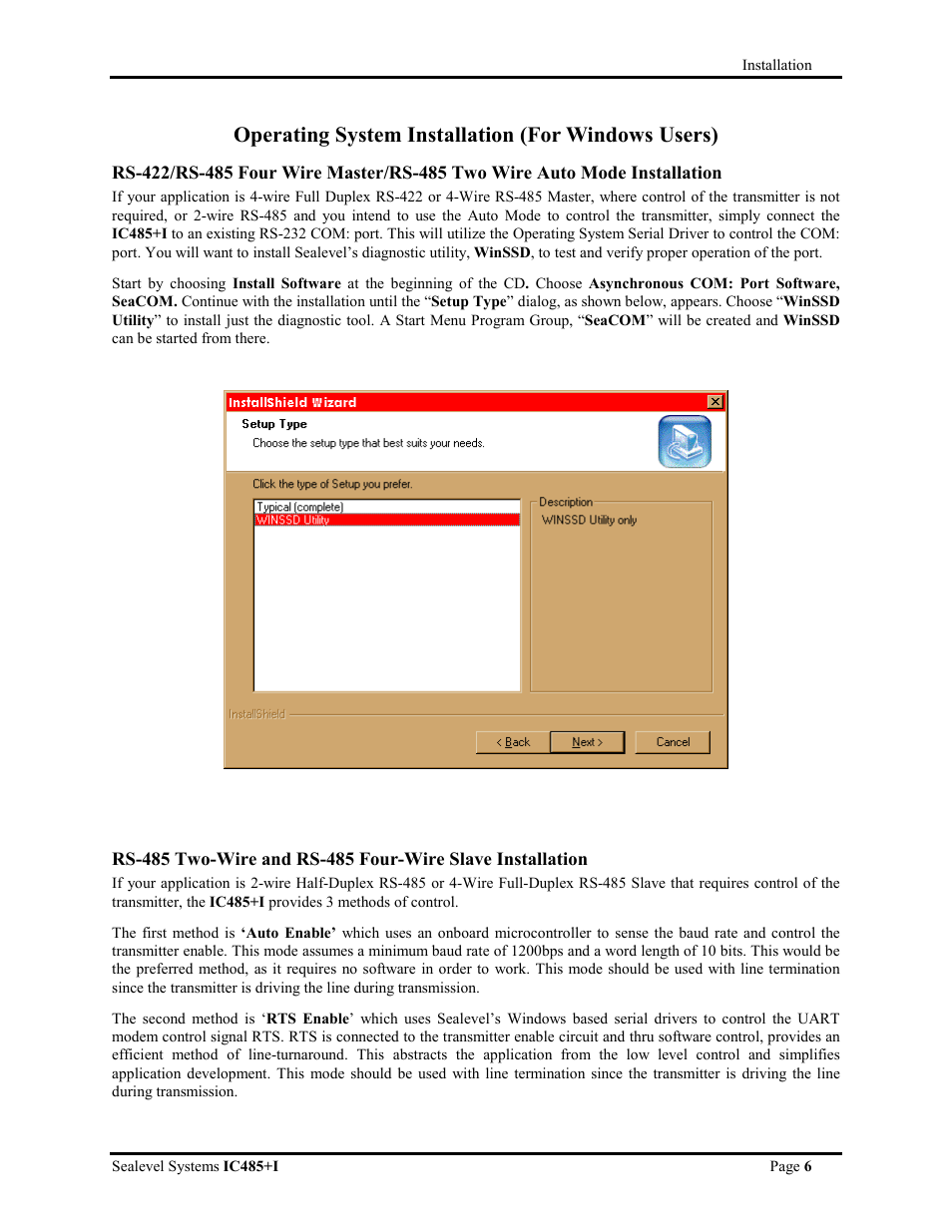 Operating system installation (for windows users) | Impulse 1103 User Manual | Page 8 / 20