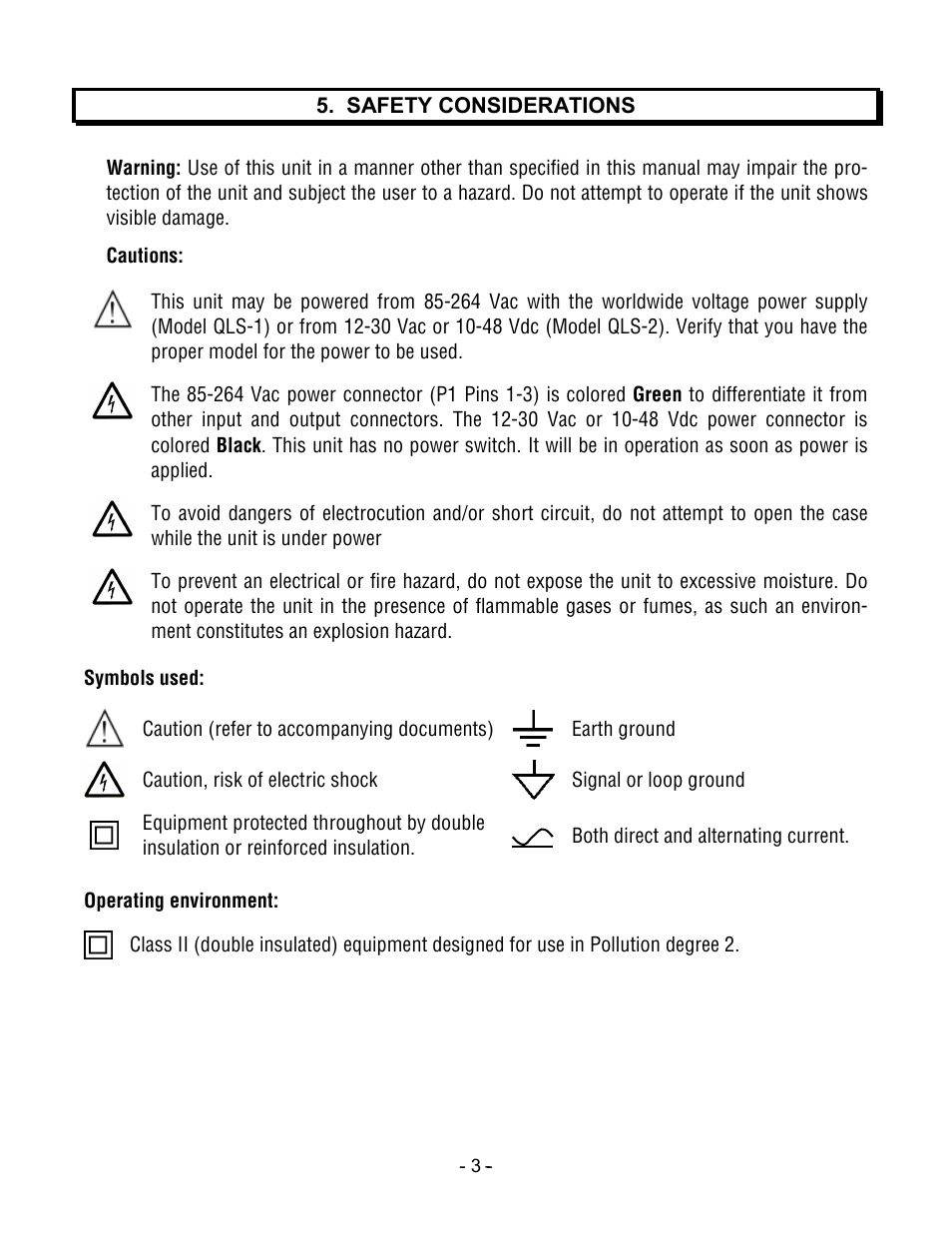 Laurel Electronics QLS Quad Output 4-20 mA Current Loop - Manual User Manual | Page 3 / 8