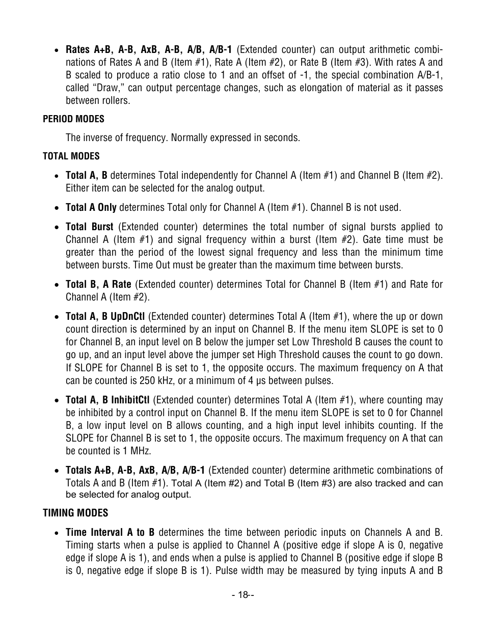 Laurel Electronics LT SERIES TRANSMITTERS PULSE INPUTS User Manual | Page 18 / 40