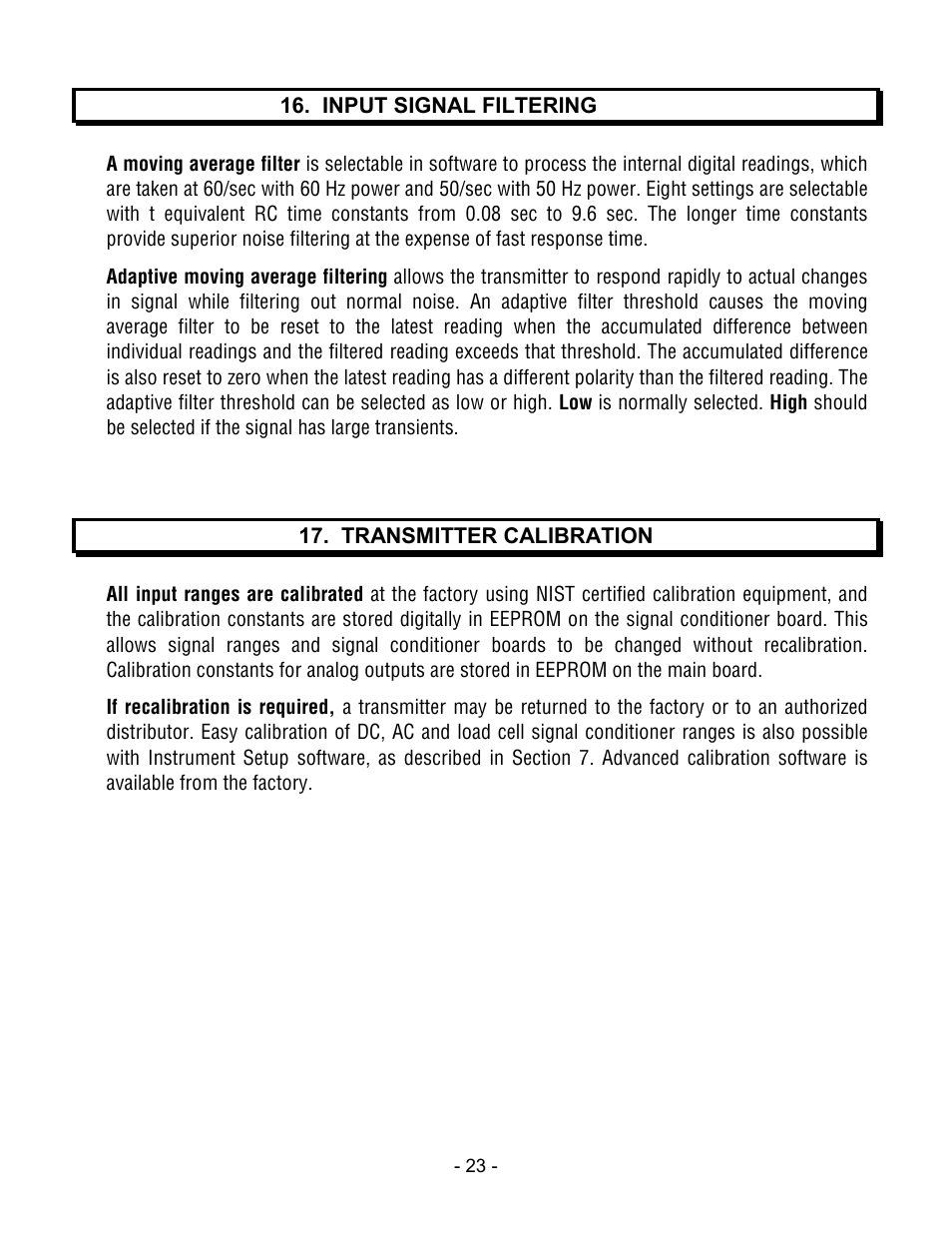 Laurel Electronics LT SERIES TRANSMITTERS ANALOG INPUT User Manual | Page 23 / 40