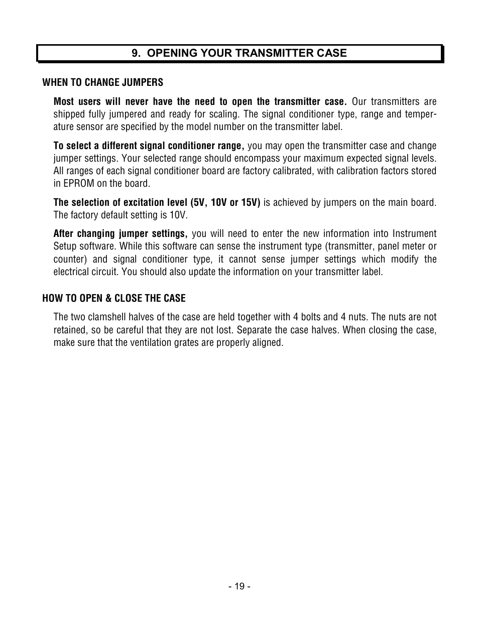 Laurel Electronics LTE SERIES TRANSMITTERS ANALOG INPUT User Manual | Page 19 / 40