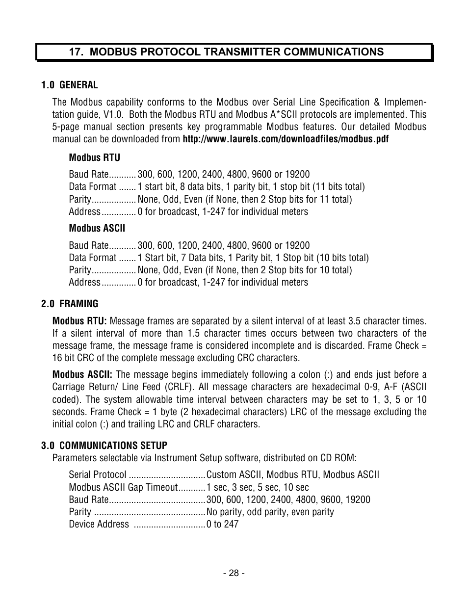Laurel Electronics LTE SERIES TRANSMITTERS PULSE INPUT User Manual | Page 28 / 40