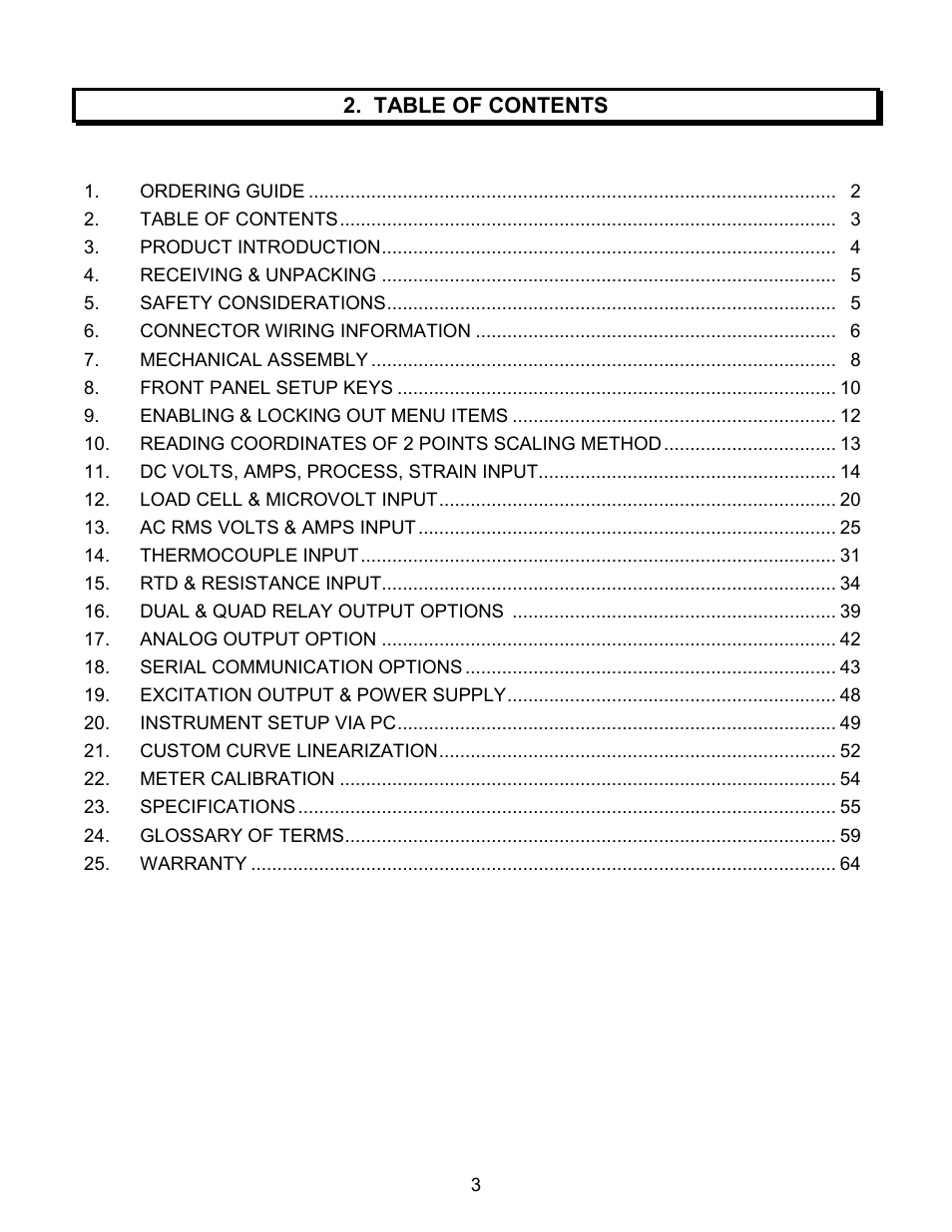 Laurel Electronics LAUREATE SERIES 2 DIGITAL PANEL METER User Manual | Page 3 / 64