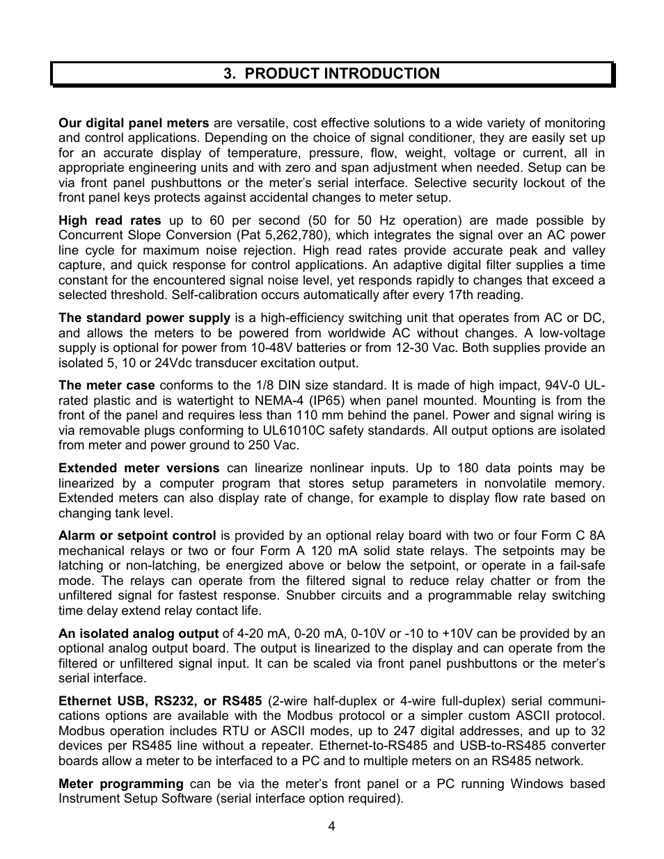 Laurel Electronics LAUREATE SERIES 2 DIGITAL PANEL METER User Manual | Page 4 / 64