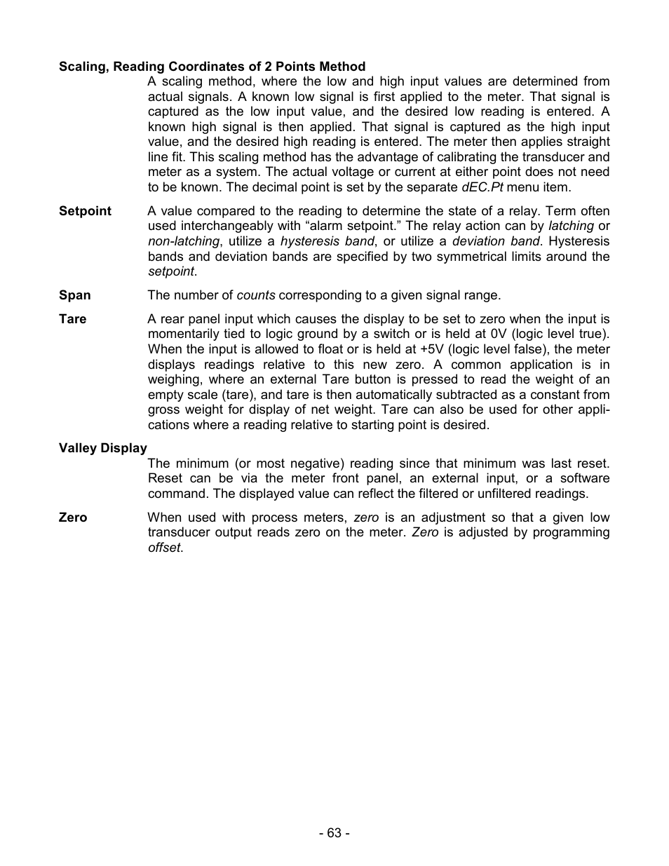 Laurel Electronics LAUREATE SERIES 2 DIGITAL PANEL METER User Manual | Page 63 / 64