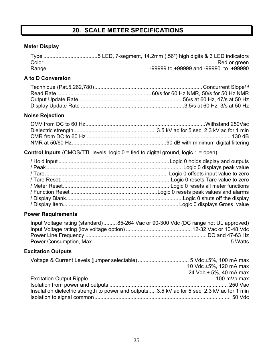 Laurel Electronics LAUREATE SERIES SCALE-WEIGHT METER User Manual | Page 35 / 43