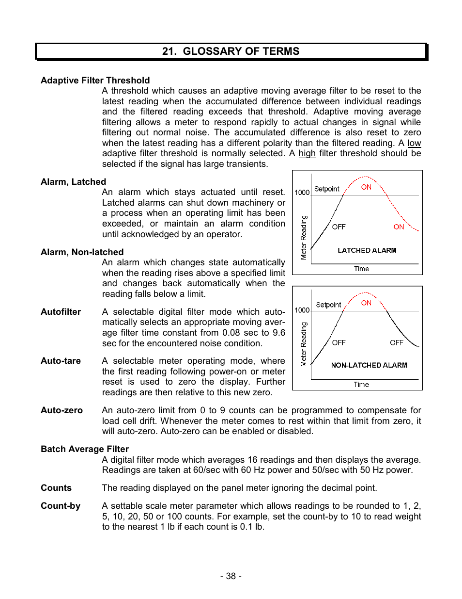 Laurel Electronics LAUREATE SERIES SCALE-WEIGHT METER User Manual | Page 38 / 43