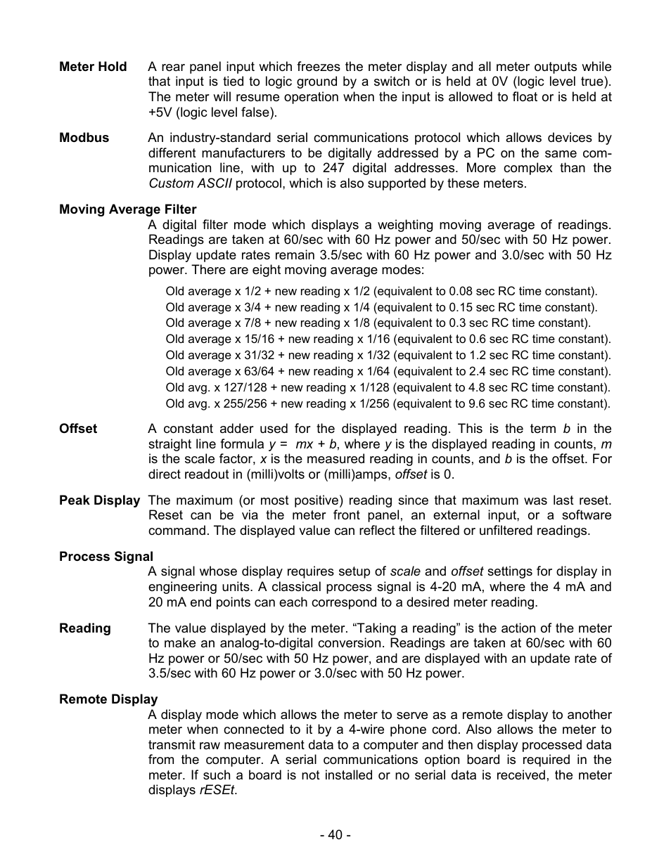 Laurel Electronics LAUREATE SERIES SCALE-WEIGHT METER User Manual | Page 40 / 43