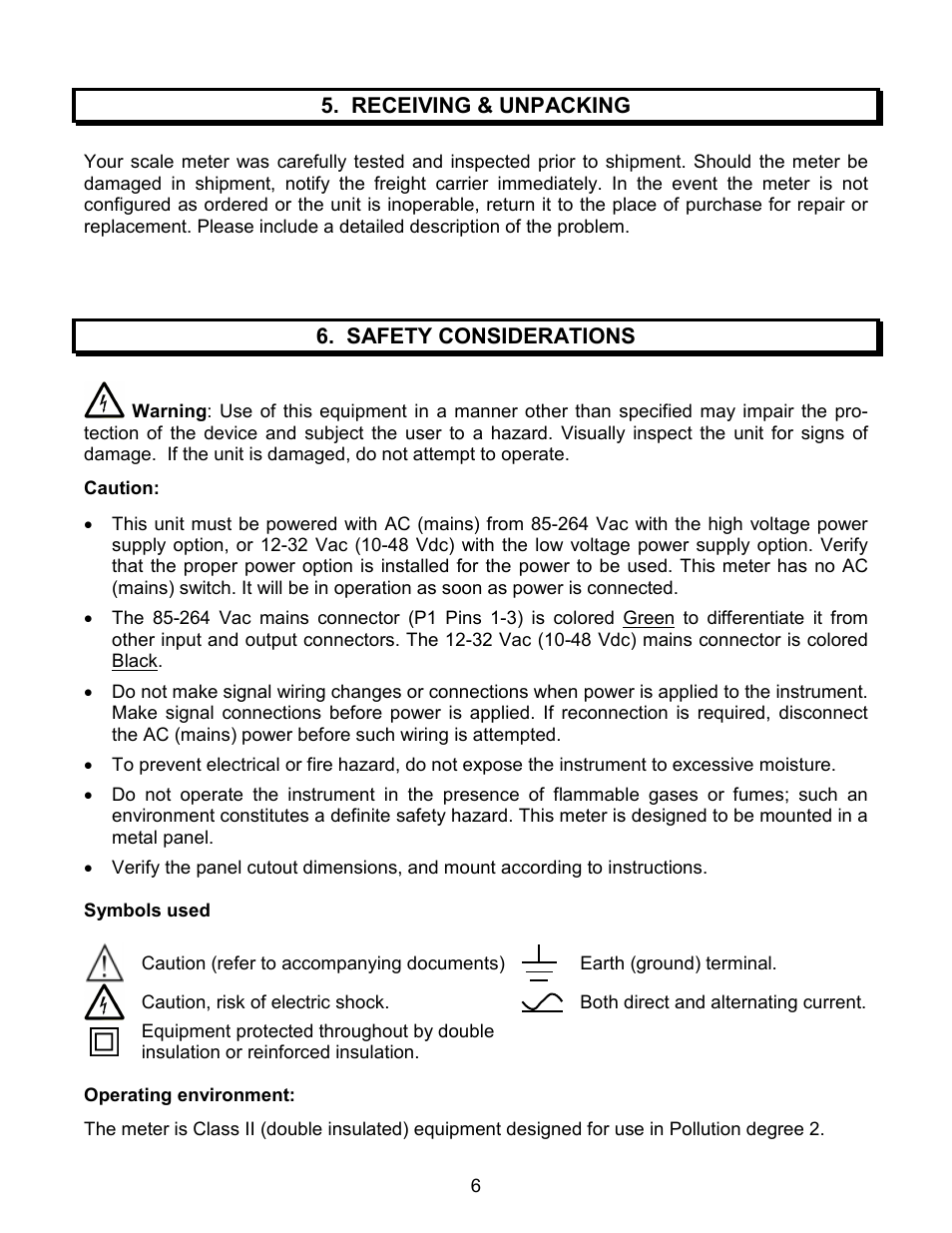 Laurel Electronics LAUREATE SERIES SCALE-WEIGHT METER User Manual | Page 6 / 43