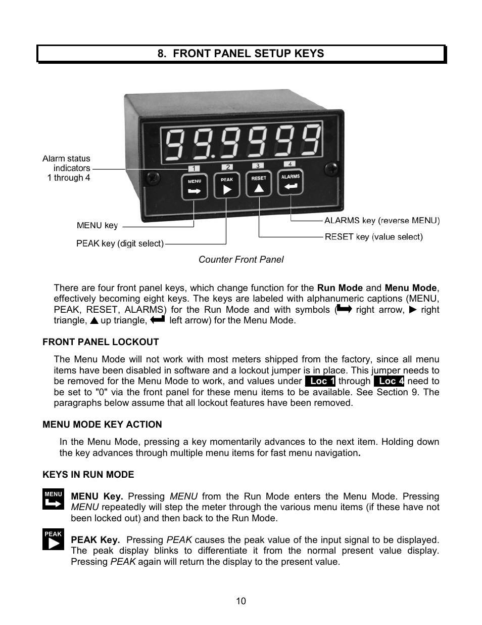 Laurel Electronics LAUREATE SERIES 2 COUNTER-TIMER-SERIAL INPUT METER User Manual | Page 10 / 80