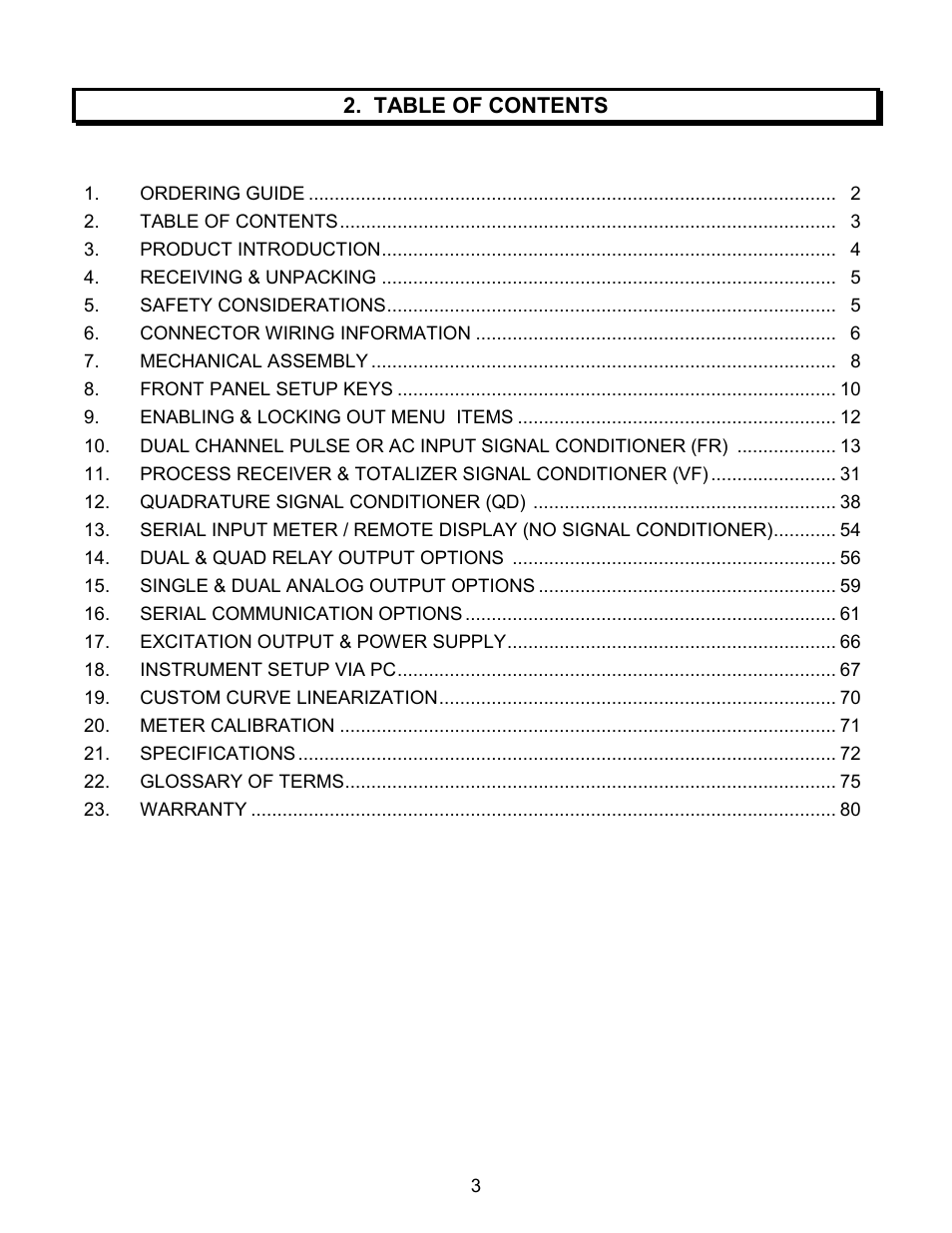 Laurel Electronics LAUREATE SERIES 2 COUNTER-TIMER-SERIAL INPUT METER User Manual | Page 3 / 80