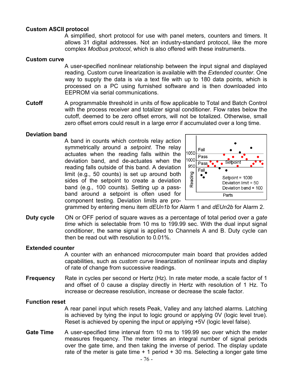 Laurel Electronics LAUREATE SERIES 2 COUNTER-TIMER-SERIAL INPUT METER User Manual | Page 76 / 80