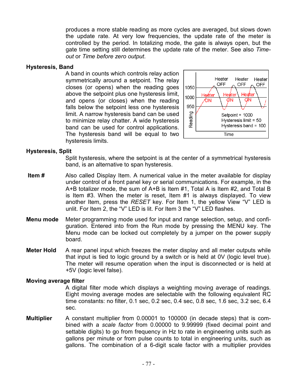 Laurel Electronics LAUREATE SERIES 2 COUNTER-TIMER-SERIAL INPUT METER User Manual | Page 77 / 80