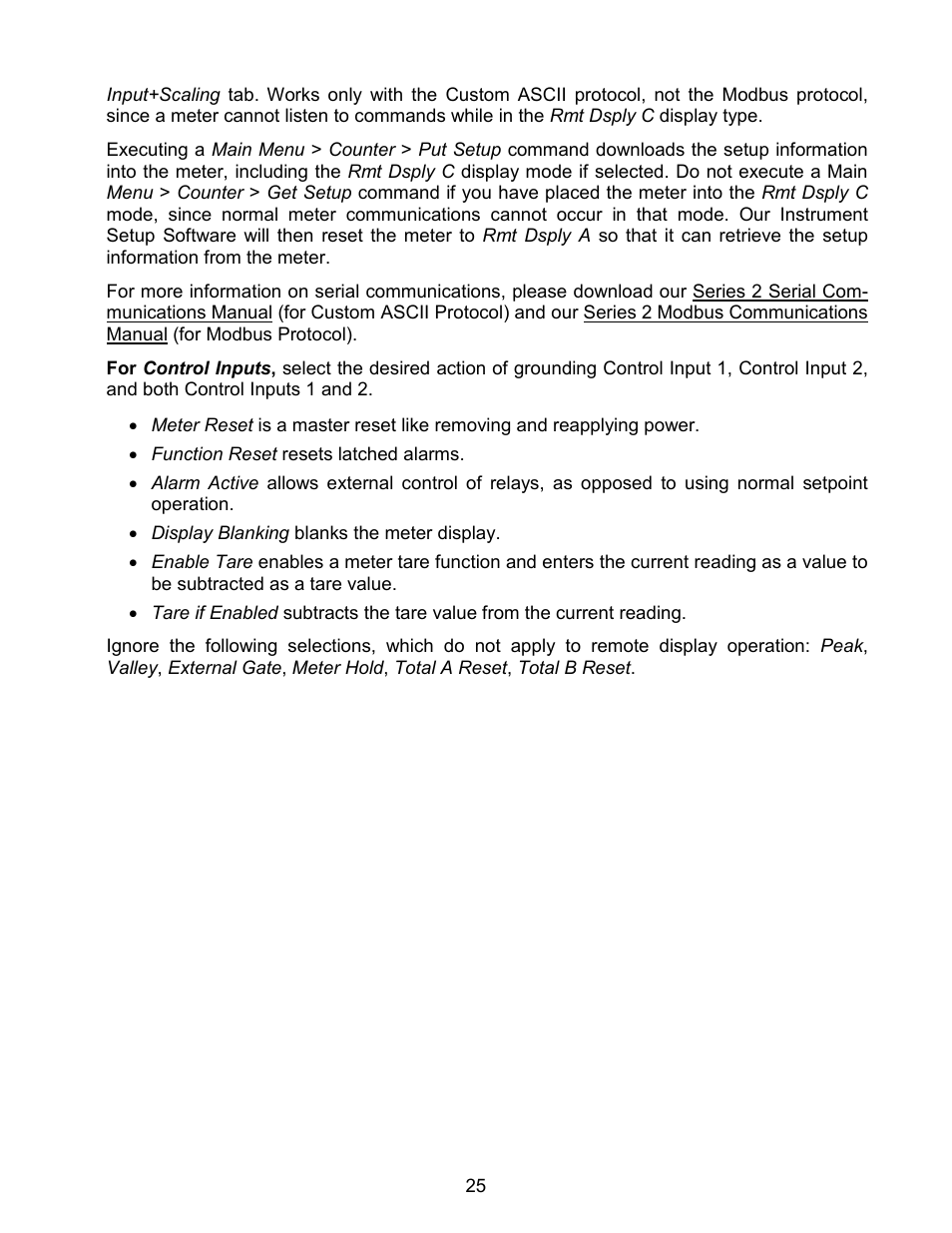 Laurel Electronics LAUREATE SERIES 2 SERIAL INPUT METER & REMOTE DISPLAY User Manual | Page 25 / 32