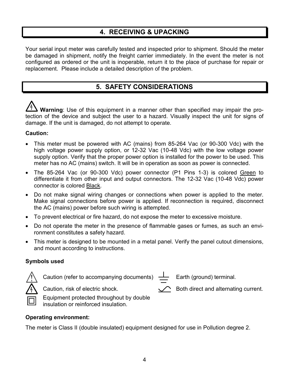 Laurel Electronics LAUREATE SERIES 2 SERIAL INPUT METER & REMOTE DISPLAY User Manual | Page 4 / 32