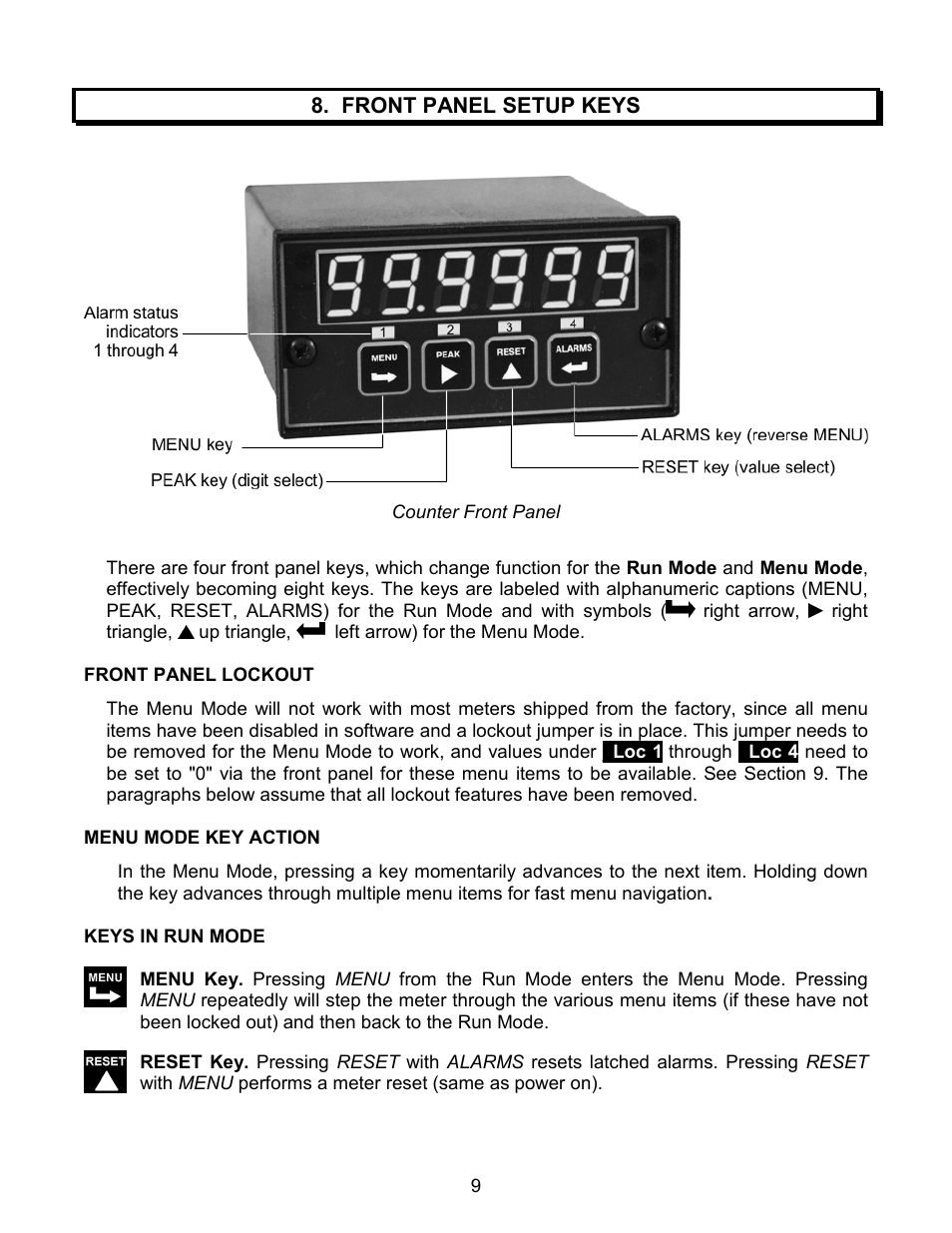 Laurel Electronics LAUREATE SERIES 2 SERIAL INPUT METER & REMOTE DISPLAY User Manual | Page 9 / 32