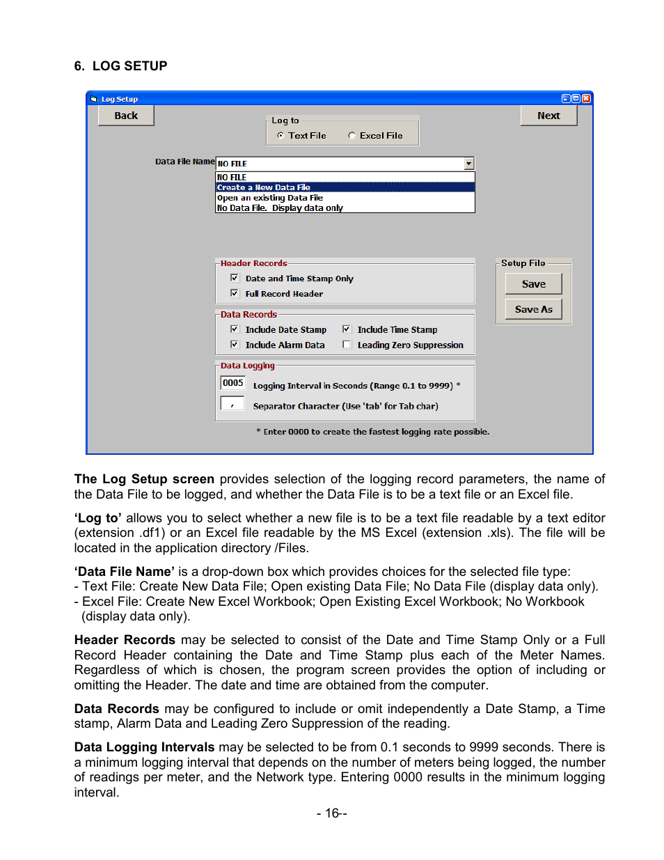 Laurel Electronics Laureate XLog Datalogging Software User Manual | Page 16 / 19