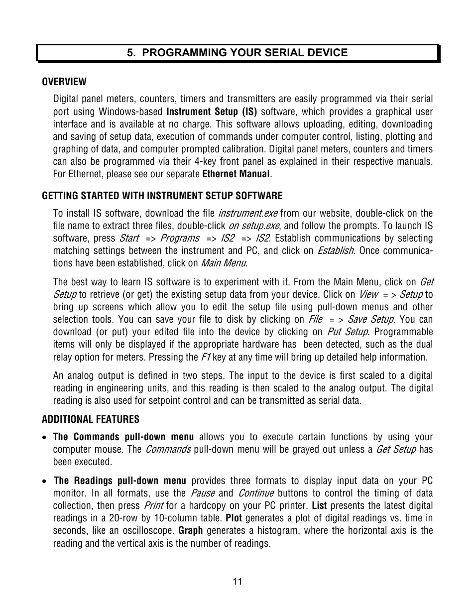 Laurel Electronics Custom ASCII Protocol For Laureate Series 2 Digital Panel Meters, Counters, Timers & L-Series Transmitters User Manual | Page 11 / 56