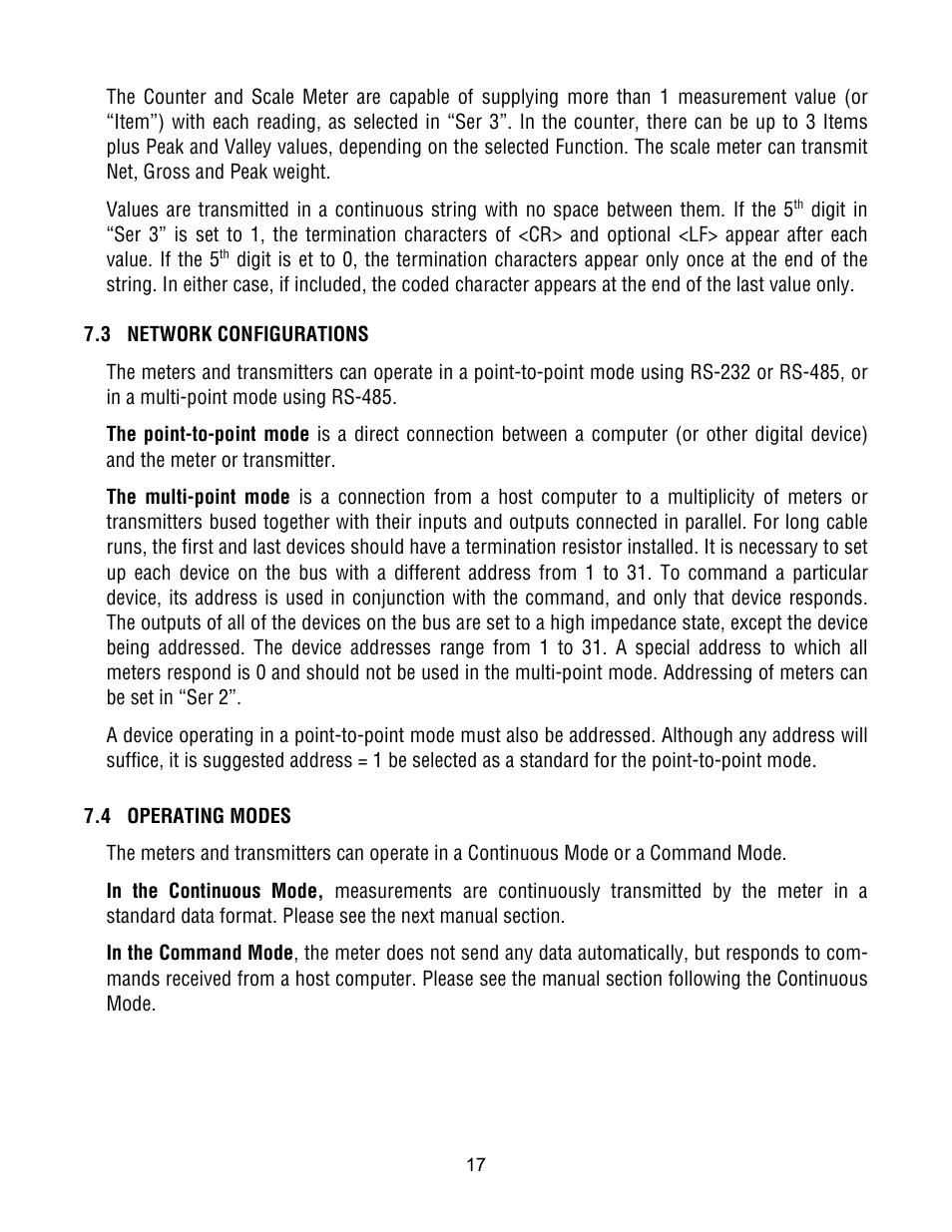 Laurel Electronics Custom ASCII Protocol For Laureate Series 2 Digital Panel Meters, Counters, Timers & L-Series Transmitters User Manual | Page 17 / 56