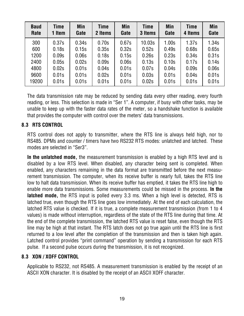 Laurel Electronics Custom ASCII Protocol For Laureate Series 2 Digital Panel Meters, Counters, Timers & L-Series Transmitters User Manual | Page 19 / 56