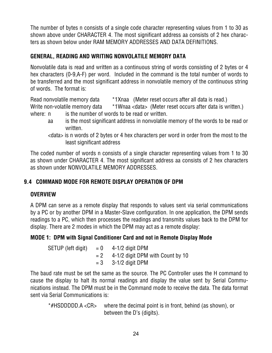 Laurel Electronics Custom ASCII Protocol For Laureate Series 2 Digital Panel Meters, Counters, Timers & L-Series Transmitters User Manual | Page 24 / 56