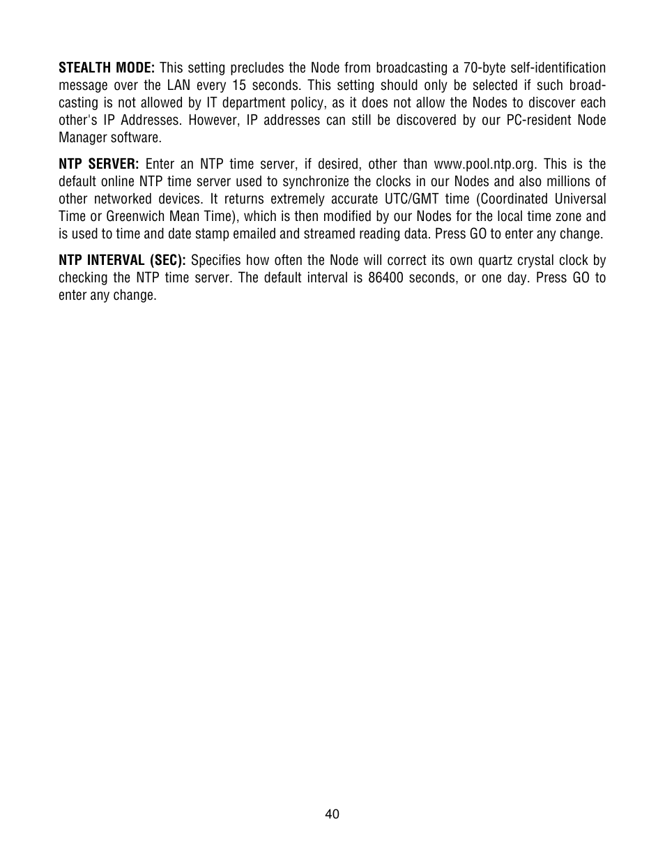 Laurel Electronics Ethernet Node Configuration for Series 2 Digital Panel Meters, Counters, Timers, Transmitters and Ethernet-to-Serial Device Servers User Manual | Page 40 / 44