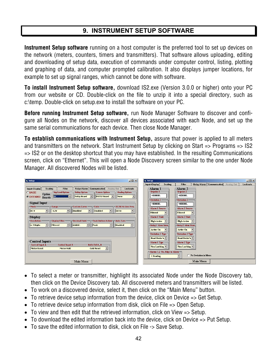 Laurel Electronics Ethernet Node Configuration for Series 2 Digital Panel Meters, Counters, Timers, Transmitters and Ethernet-to-Serial Device Servers User Manual | Page 42 / 44