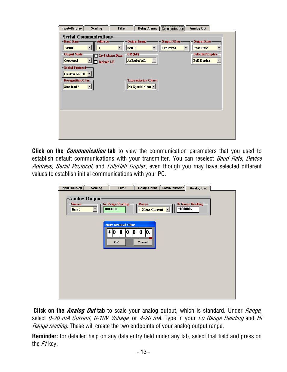 Laurel Electronics LTM CTR SERIES PULSE, AC or PROCESS TOTALIZER INPUT, SERIAL DATA OUTPUT User Manual | Page 13 / 40