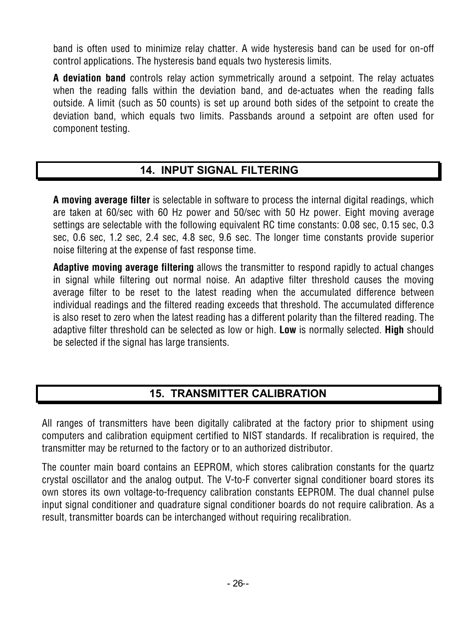 Laurel Electronics LTM CTR SERIES PULSE, AC or PROCESS TOTALIZER INPUT, SERIAL DATA OUTPUT User Manual | Page 26 / 40